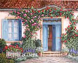 Barbara Paintings - Rose Around The Door by Barbara Felisky